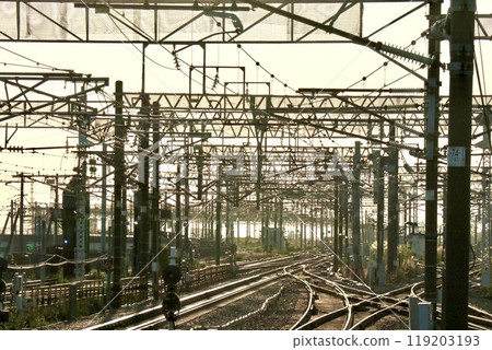 Railway overhead wire Railway overhead wire 119203193