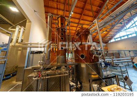 Scenery of a distillery in Hokkaido Scenery of a distillery in Hokkaido 119203195