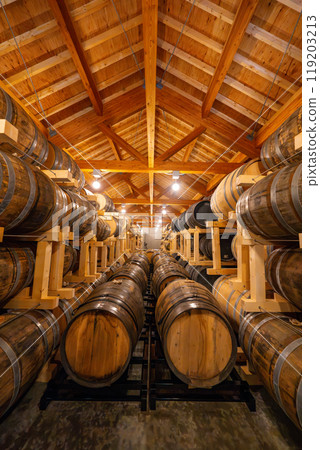 Scenery of a distillery in Hokkaido 119203213