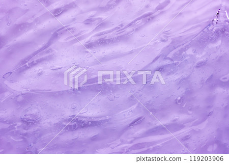 Transparent clear purple liquid serum gel cosmetic texture background Transparent clear purple liquid serum gel cosmetic texture background 119203906