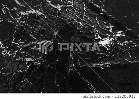 Empty old vintage black scratch torn poster overlay texture background 119203918