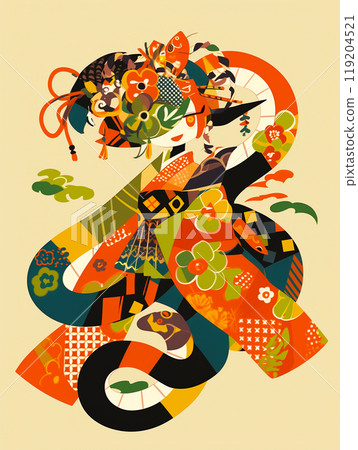 新年賀卡材料蛇年新年賀卡模板 新年賀卡材料蛇年新年賀卡模板 119204521