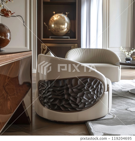 Explore modern luxury with this chic, contemporary living space featuring elegant custom furniture Explore modern luxury with this chic, contemporary living space featuring elegant custom furniture 119204695