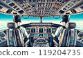 Airplane cockpit 119204735