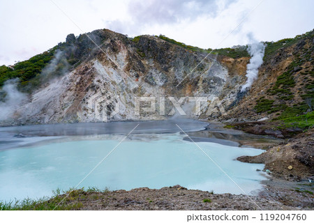 北海道登別溫泉大湯沼風景 119204760
