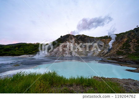 北海道登別溫泉大湯沼風景 北海道登別溫泉大湯沼風景 119204762