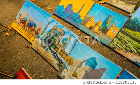 Tashkent, Uzbekistan- 09252024: Arbat street in the city, Broadway Alley Tashkent, Uzbekistan- 09252024: Arbat street in the city, Broadway Alley 119205135