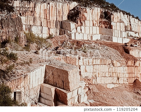 Marble querries in Botticino, Brescia Italy Marble querries in Botticino, Brescia Italy 119205204