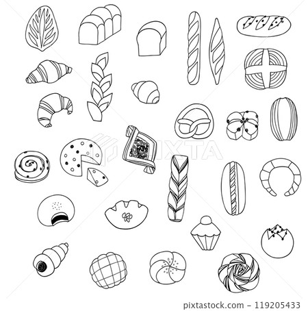 麵包線描 119205433
