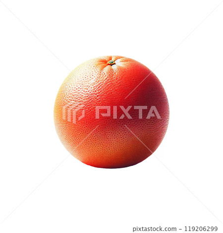 pink grapefruit isolated pink grapefruit isolated 119206299
