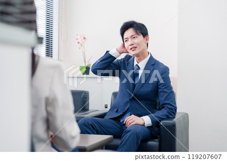 A salesman who becomes arrogant after negotiations break down 119207607
