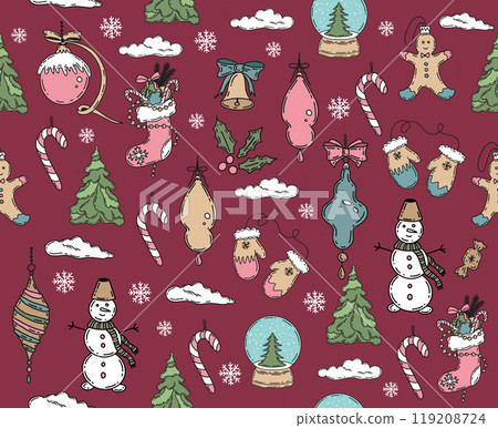 christmas, xmas, vector 119208724