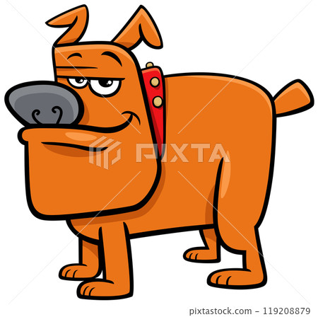 funny cartoon dog animal character funny cartoon dog animal character 119208879