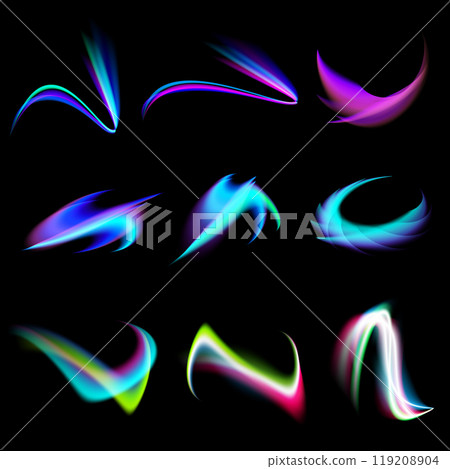 Modern abstract high speed movement, light trails 119208904