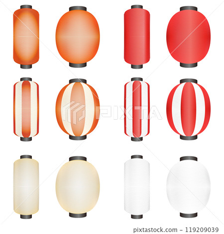 Illustration set of lanterns 119209039