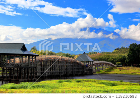 日本最高的木製三鼓橋鶴舞橋 日本最高的木製三鼓橋鶴舞橋 119210688