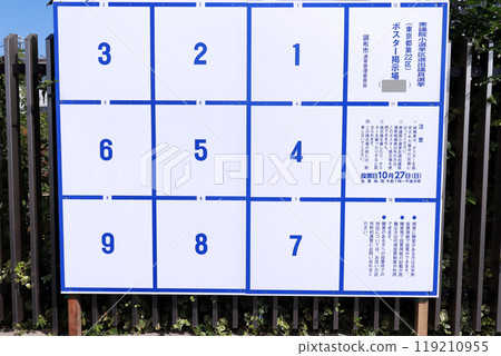 Poster board for the House of Representatives election 2024 119210955