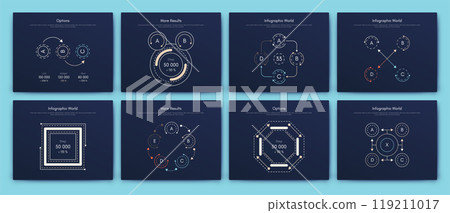 Vector graphics infographics with mobile phone. Template for creating mobile applications, workflow layout, diagram, banner, web design, business reports 119211017