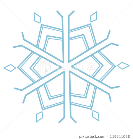 A simple design of light blue winter snowflakes 119211058