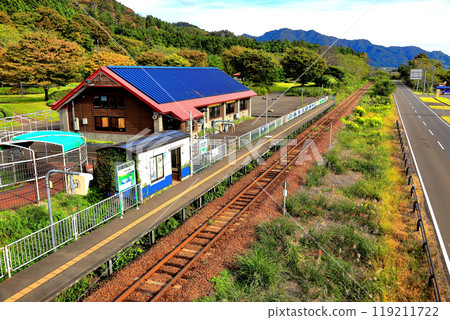 Hachimori Isaribi Onsen Hatahatakan Akita Shirakami Station and Gono Line 119211722