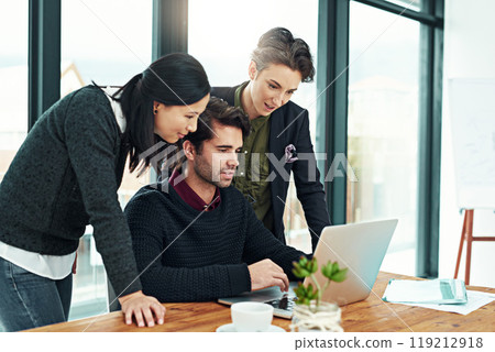 Business people, meeting and feedback with teamwork, office and partnership with cooperation. Brainstorming, communication and review with email, talk and journalist with research, advice and support Business people, meeting and feedback with teamwork, office and partnership with cooperation. Brainstorming, communication and review with email, talk and journalist with research, advice and support 119212918