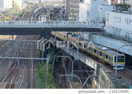 Sobu Line from Yoyogi Station to Shinjuku Station 119214085
