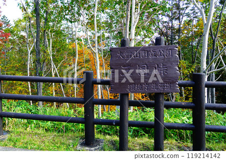 Hokkaido Three Kingdoms Autumn leaves 119214142