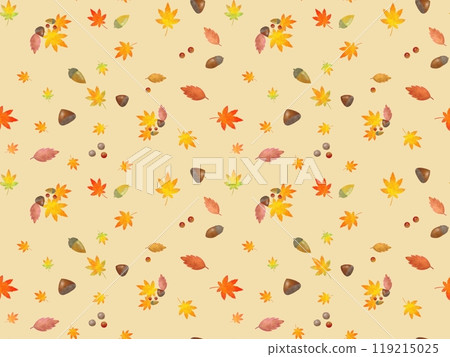 Chestnut and maple seamless pattern B-1' 119215025