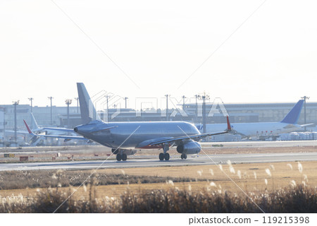 Airplane takeoff 119215398
