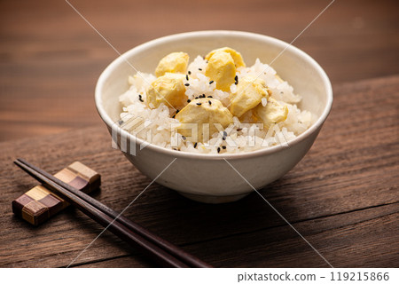 栗子米、栗子、栗子、白米 119215866