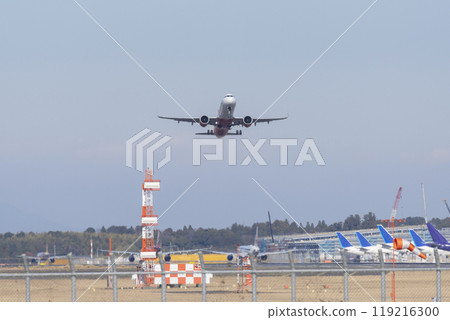 Airplane takeoff 119216300