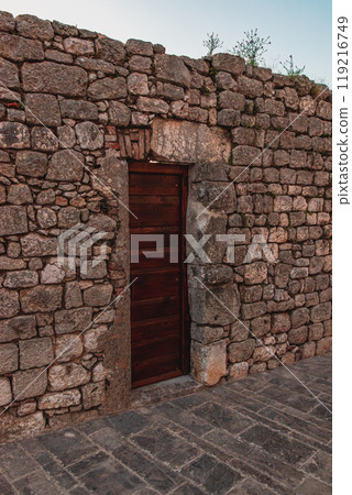 Krk Croatia 28.06.24The door in the old fortress wall of the city Krk Croatia 28.06.24The door in the old fortress wall of the city 119216749