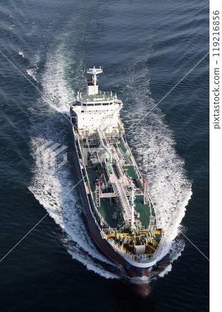 A small chemical tanker approaching the Kurushima Strait A small chemical tanker approaching the Kurushima Strait 119216856