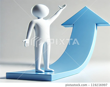3d people and arrows 3d people and arrows 119216997