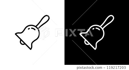 Ringing bell simple line icon Ringing bell simple line icon 119217203