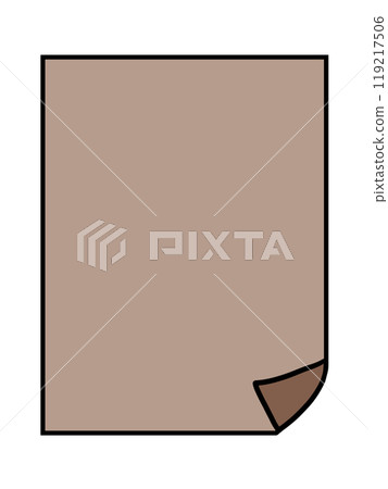 Simple right-fold paper (brown) Simple right-fold paper (brown) 119217506