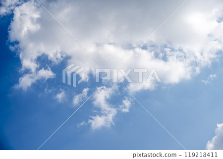Autumn sky, blue sky, sunny, October, sky image [Tokyo] 119218411