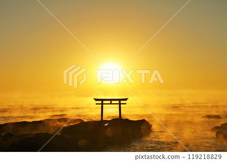 茨城縣大洗磯崎神社的日出 119218829
