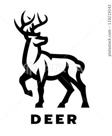 Deer logo, symbol. Deer logo, symbol. 119219142