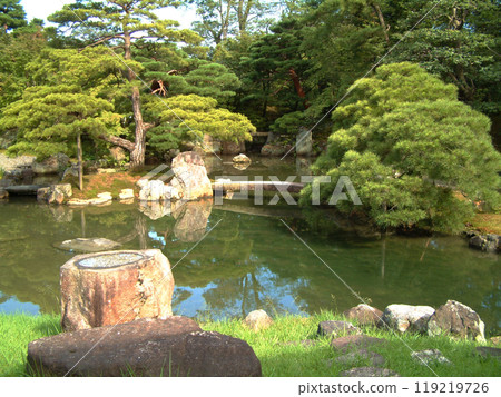 Path in autumn park / Autumn leaves in a Japanese-style garden (Katsura Imperial Villa, Kyoto), wide-angle Path in autumn park / Autumn leaves in a Japanese-style garden (Katsura Imperial Villa, Kyoto), wide-angle 119219726