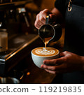 做拿鐵藝術的女人 119219835