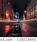 市中心區在晚上 119219843