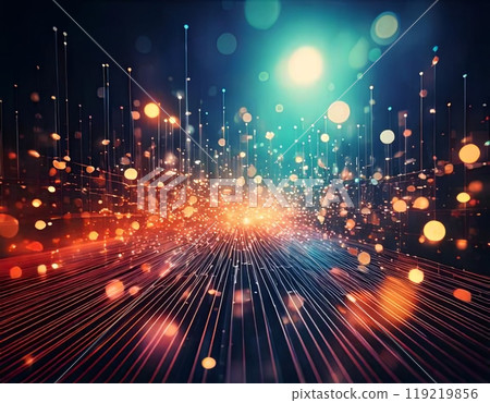 AI Image: A glittering image of digital space 119219856