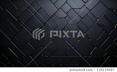 [AI圖像]黑色磁磚背景素材 119219987