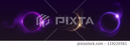 Solar moon eclipse ring light with flare vector Solar moon eclipse ring light with flare vector 119220361