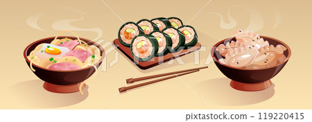 Korean traditional food collection for dinner 119220415