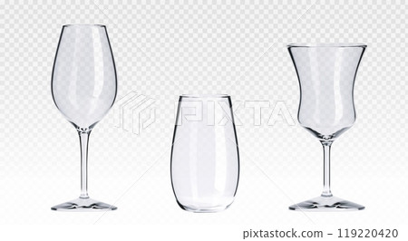 Empty transparent cocktail glass Empty transparent cocktail glass 119220420