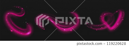 Pink light fragrance wave with flower petal effect Pink light fragrance wave with flower petal effect 119220628