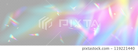 Rainbow light flare effect 119221440