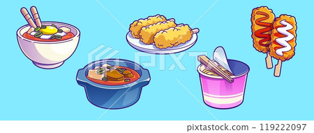 Korean traditional food set Korean traditional food set 119222097